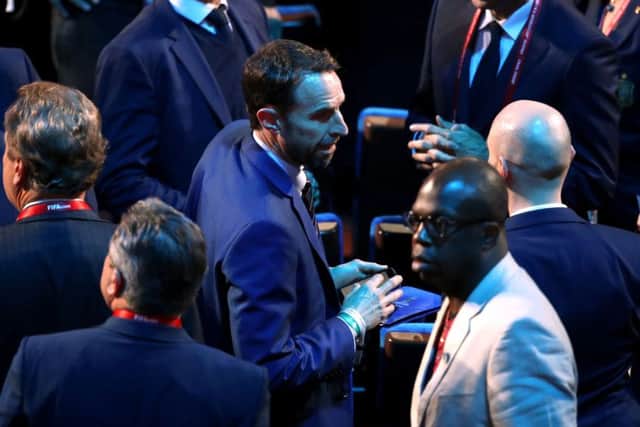 England manager Gareth Southgate during the FIFA 2018 World Cup draw at The Kremlin in Moscow. PRESS ASSOCIATION Photo Picture: Nick Potts/PA