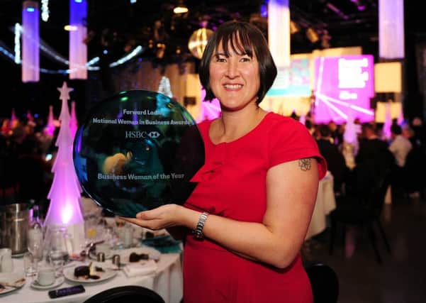 Susanna Lawson winner of the Business Women of the Year at the Forward Ladies National Awards. Picture by Simon Hulme