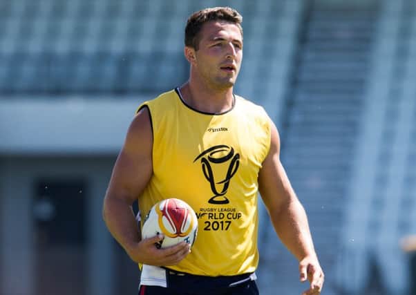 LEADING MAN: Sam Burgess will lead England out in World Cup final.