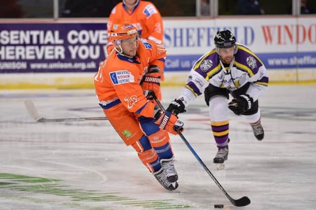 LEADING THE LINE: Sheffield Steelers' captain, Jonathan Phillips.
 Picture: Dean Woolley