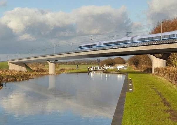 The proposed HS2 route through South Yorkshire was altered in 2016.