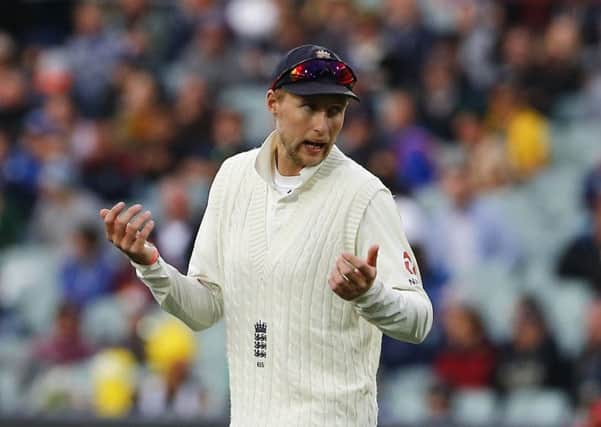 YOU WIN SOME, YOU LOSE SOME: England's Joe Root in the field during day two of the Ashes Test match at the Adelaide Oval. Picture: Jason O'Brien/PA