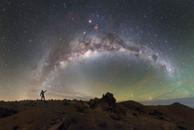 Within Reach by Petr Horalek which was given an Honorable mention in the Astronomy category for the 2017 Royal Society Publishing Photography Competition.