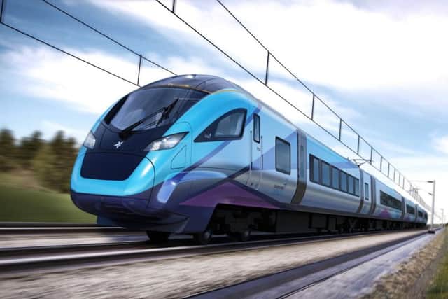 An artists impression of the new Transpennine Express trains