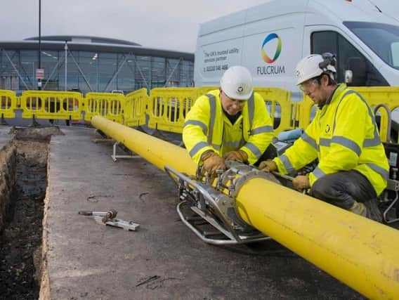 Utility infrastructure being installed for an advanced manufacturing centre in Sheffield