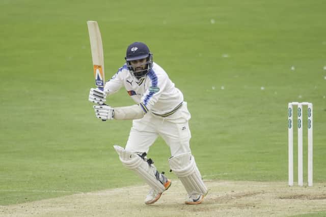 SEE THE BENEFIT: Yorkshire's Adil Rashid hits out. Picture: Allan McKenzie/SWpix.com