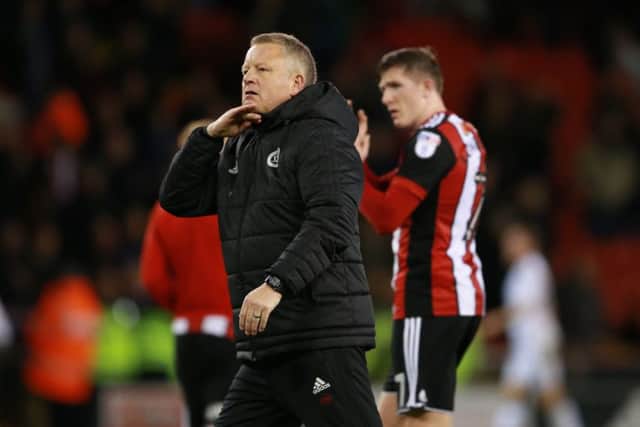 KEEP THE FAITH: Sheffield United manager Chris Wilder. Picture: Simon Bellis/Sportimage