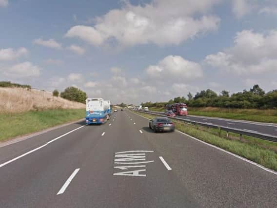 The collision happened on the A1 northbound near Boroughbridge. Picture: Google