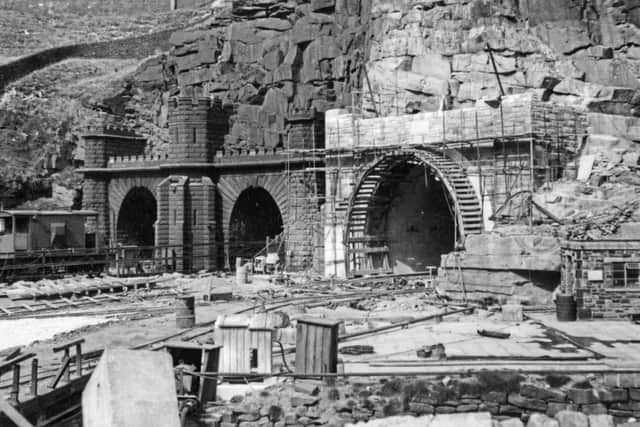 Woodhead western end Old and New Portals 2 Aug 1953