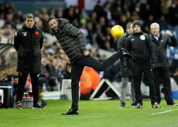 Leeds United's head coach Thomas Christiansen pictured during the recent home draw with Aston Villa (Picture: Jonathan Gawthorpe).