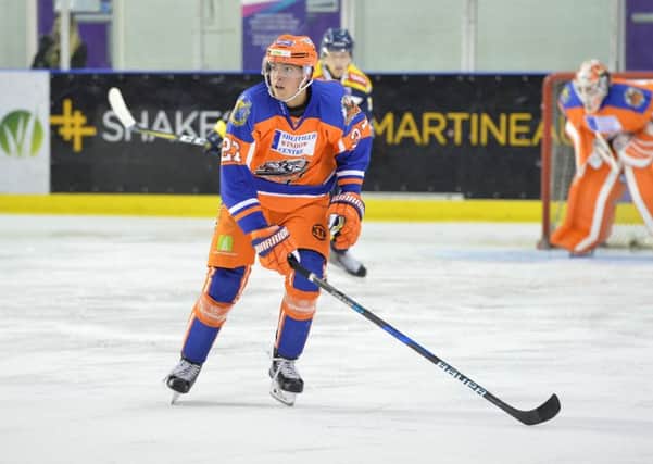 INTERNATIONAL CALLING: Sheffield Steelers' Cole Shudra will play as a forward in Dumfires for GB Under-20s. Picture: Dean Woolley