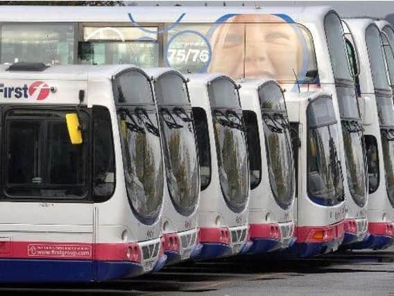 A South Yorkshire bus company has been forced to cancel two of its scheduled bus services, after one of the fleet of vehicles was targeted by vandals.