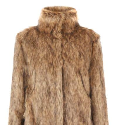 Natural faux fur jacket, Â£85, from Oasis.