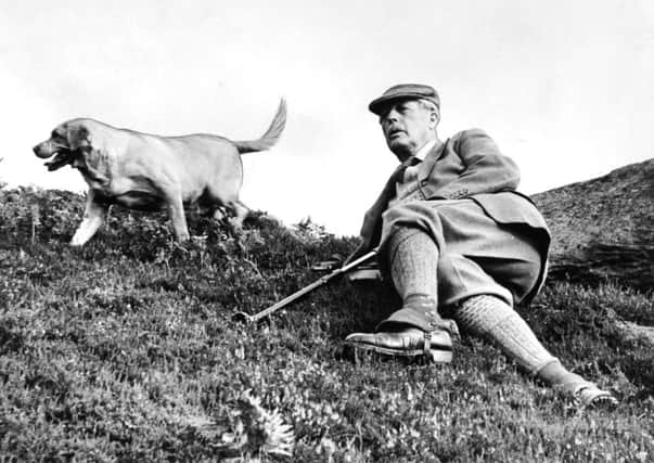 1962: Prime Minister Harold Macmillan relaxes in the heather at the end of the day's shoot on the moors above Masham, North Yorkshire.
