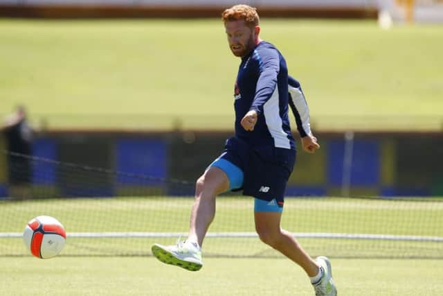 England's Jonny Bairstow during a nets session at the WACA Ground, Perth.