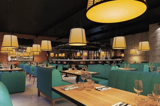 Another view of the interior of the celebrity chef's latest restaurant which opens tomorrow in Hull