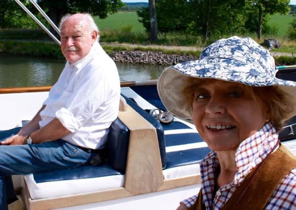 ON THE WATER: Timothy West and Prunella Scaless canal journeys are chronicled in a new book.Picture: Timothy West/PA.