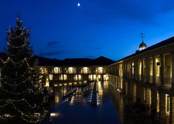 YULETIDE SPARKLE: The Grade I Listed Piece Hall in Halifax.