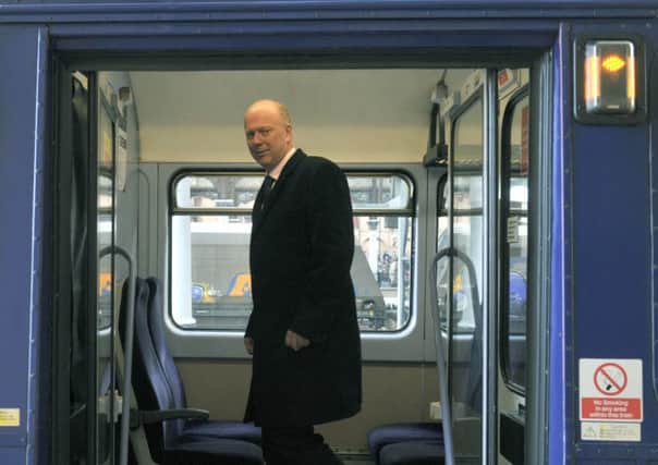 Transport Secretary Chris Grayling during a visit to Yorkshire.