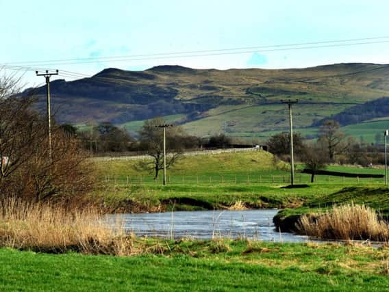 The River Aire between Skipton and Gargrave. The Craven area has been named one of the best places to live.