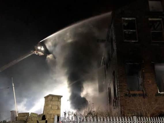 80 firefighters have been fighting a fire in a mill in Bradford