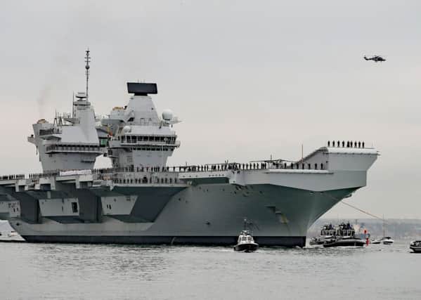 HMS Queen Elizabeth has been hit by a leak.