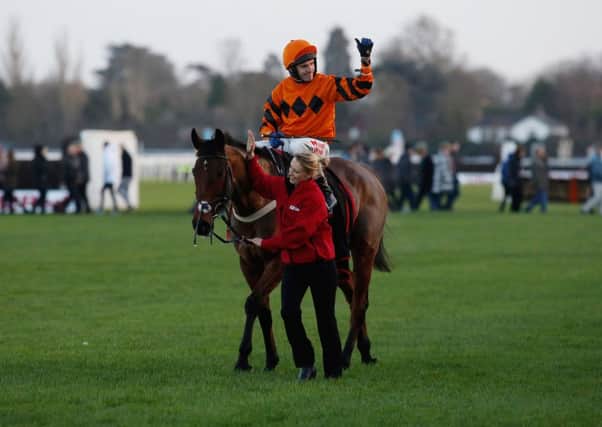 Thistlecrack ridden by Tom Scudamore wins the King George VI Chase at Kempton last year. Picture: Julian Herbert/PA.