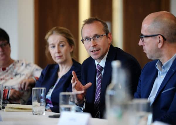 The leadership of West Yorkshire Combined Authority managing director Ben Still (centre) is in the spotlight following an investigation into his organisation's financial management.
