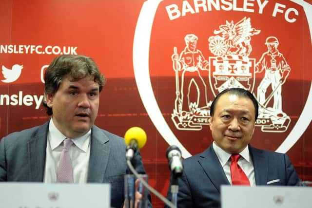 Barnsley's new joint chairmen Paul Conway and Chien Lee (Picture: Scott Merrylees).