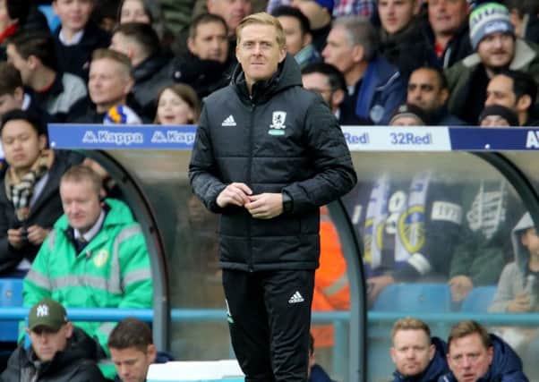 Middlesbrough manager Garry Monk. Picture: Richard Sellers/PA