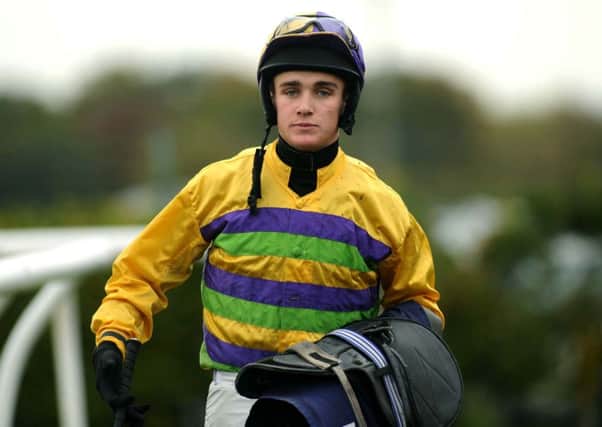 Rising star: Yorkshire jockey Tommy Dowson, pictured at Wetherby in October, is in the frame for a national award for his ride on Captain Sharpe at Hexham. (Picture: Jonathan Gawthorpe)