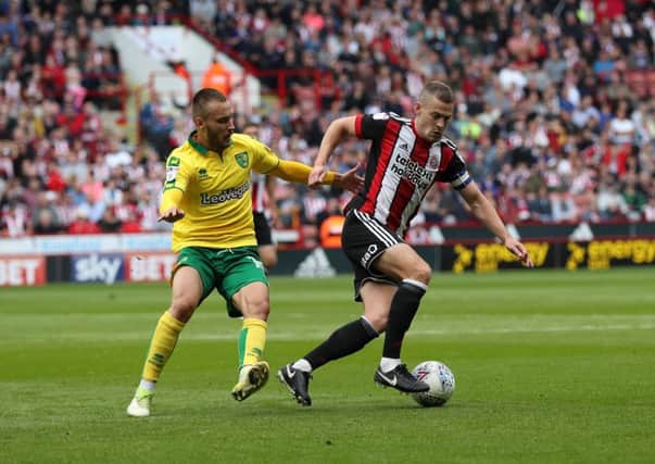 Paul Coutts, in action against Norwich City at Bramall Lane back in September. Picture: Jamie Tyerman/Sportimage