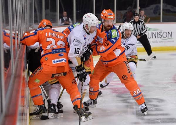 LET BATTLE COMMENCE: Sheffield Steelers and Nottingham Panthers clash twice in as many days in the Elite League. Picture: Dean Woolley.
