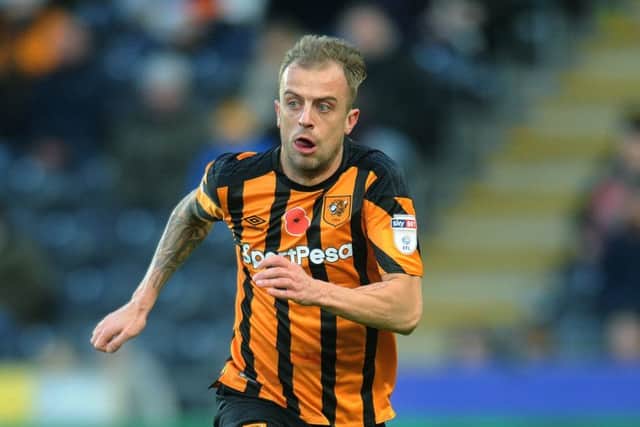 Kamil Grosicki went close for Hull City early on against Derby.
 Picture Jonathan Gawthorpe