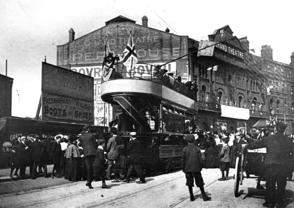First tram in Doncaster in 1902.