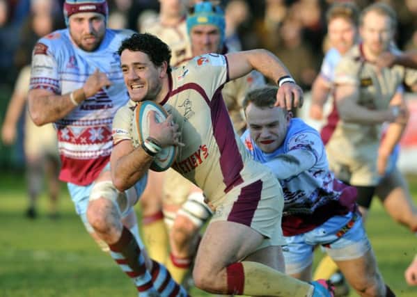 On the way back: Doncaster Knights' Paul Jarvis. Picture: Tony Johnson