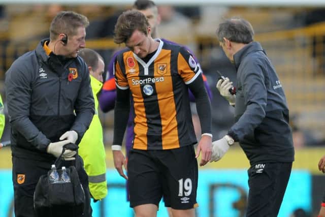 Hull City's Will Keane (centre) leaves the pitch during the Tigers' game with Southampton 13 months ago (Picture: PA)