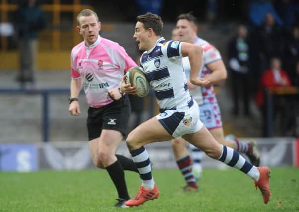 Alex Davies slotted Yorkshire Carnegie's winning injury-time conversion against Doncaster Knights (Picture: Steve Riding).