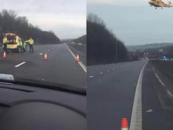The M1 southbound was closed after  accident a multiple vehicle accident between J29 A617 and J28 A38 Mansfield Road.