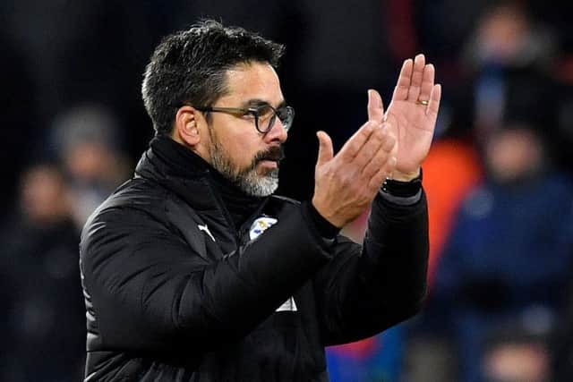 Huddersfield Town manager David Wagner acknowledges the fans after the draw with Burnley