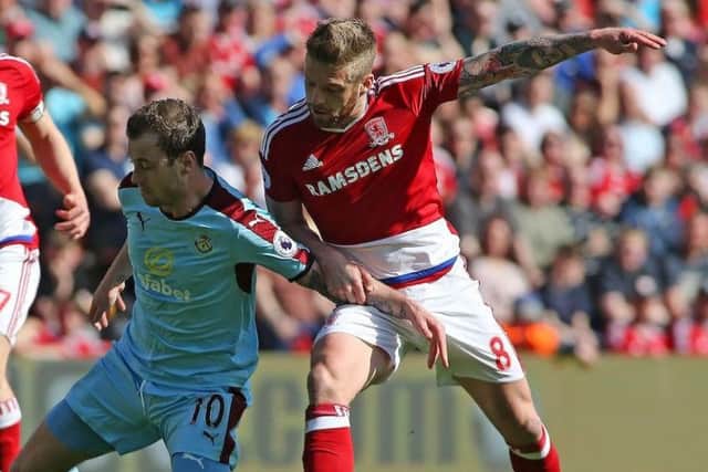 Out of favour: Boro's Adam Clayton.