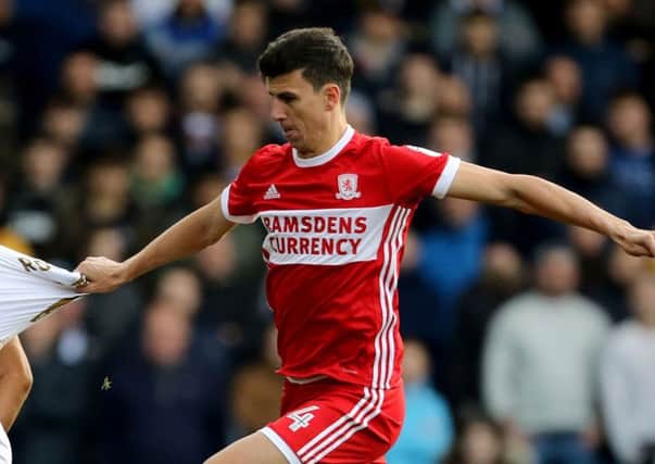 DOUBLE TROUBLE: Middlesbrough's Daniel Ayala scored twice in his side's 3-2 win at Preston. Picture: Richard Sellers/PA