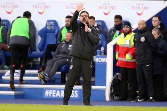 Huddersfield Town manager David Wagner gestures on the touchline at the King Power Stadium. Picture: Nigel French/PA