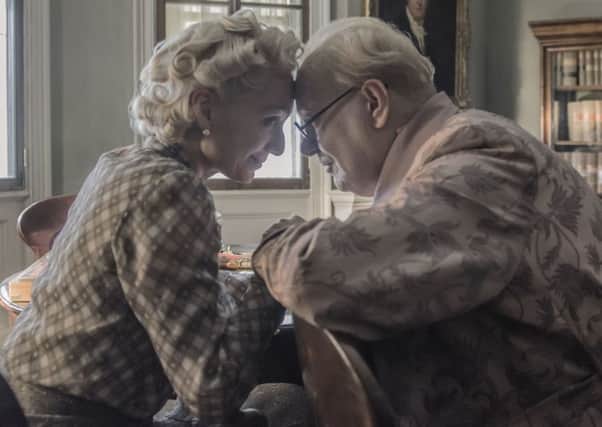 TOGETHERNESS: Kristin Scott Thomas, above, as Clementine and Gary Oldman as Churchill. Pictures: PA Photo/Universal Pictures International/Focus Features/Jack English.