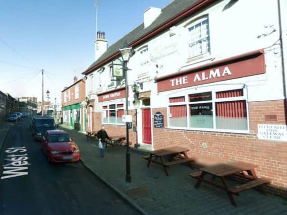 The attack took place in the beer garden of The Alma in West Street, Conisbrough on April 29 last year. Picture: Google Maps