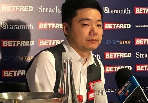 Ding Junhui: No 4 in the world.
