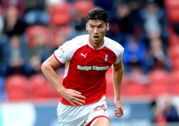 Ipswich Town striker  Kieffer Moore seen while on loan at Rotherham United (
Picture: Jonathan Gawthorpe).