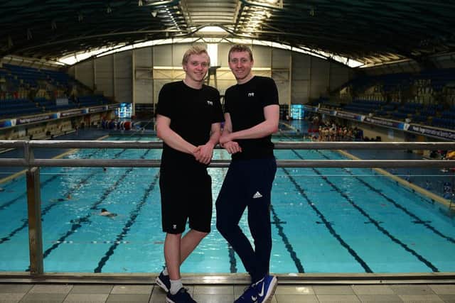 Sheffield swimmers Max (right) and Joe Litchfield at Ponds Forge Swimming Centre. (Picture: Scott Merrylees)
