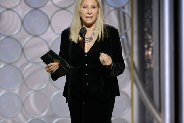 Barbra Streisand at the 75th Annual Golden Globe Awards