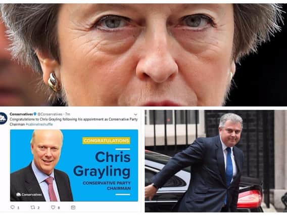 Theresa May's cabinet reshuffle has been overshadowed by the Twitter blunder which wrongly named Chris Grayling as party chairman instead of Brandon Lewis.